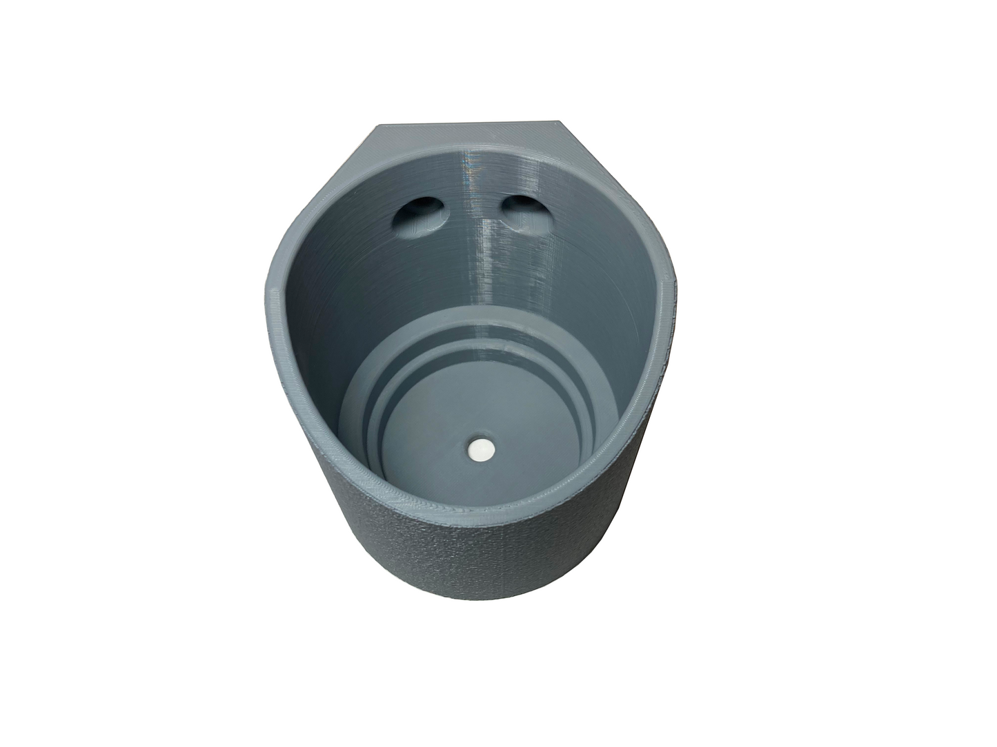 Cup holder for sim racing cockpit, gray