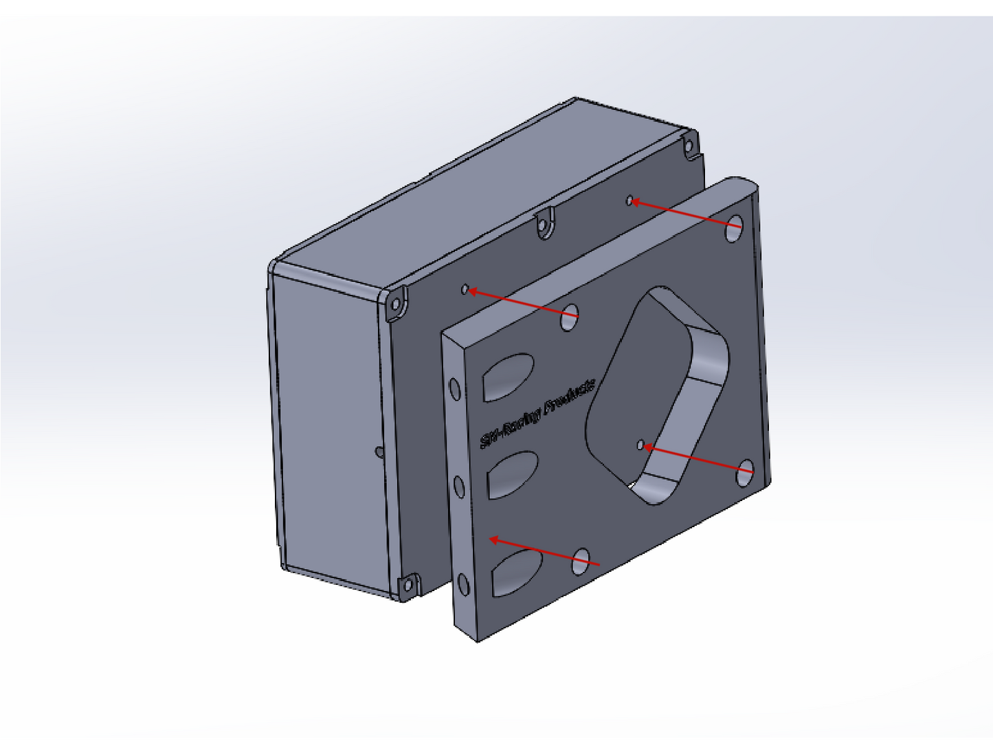 Side Mounting Plate for Aluminum Extrusion to VESA